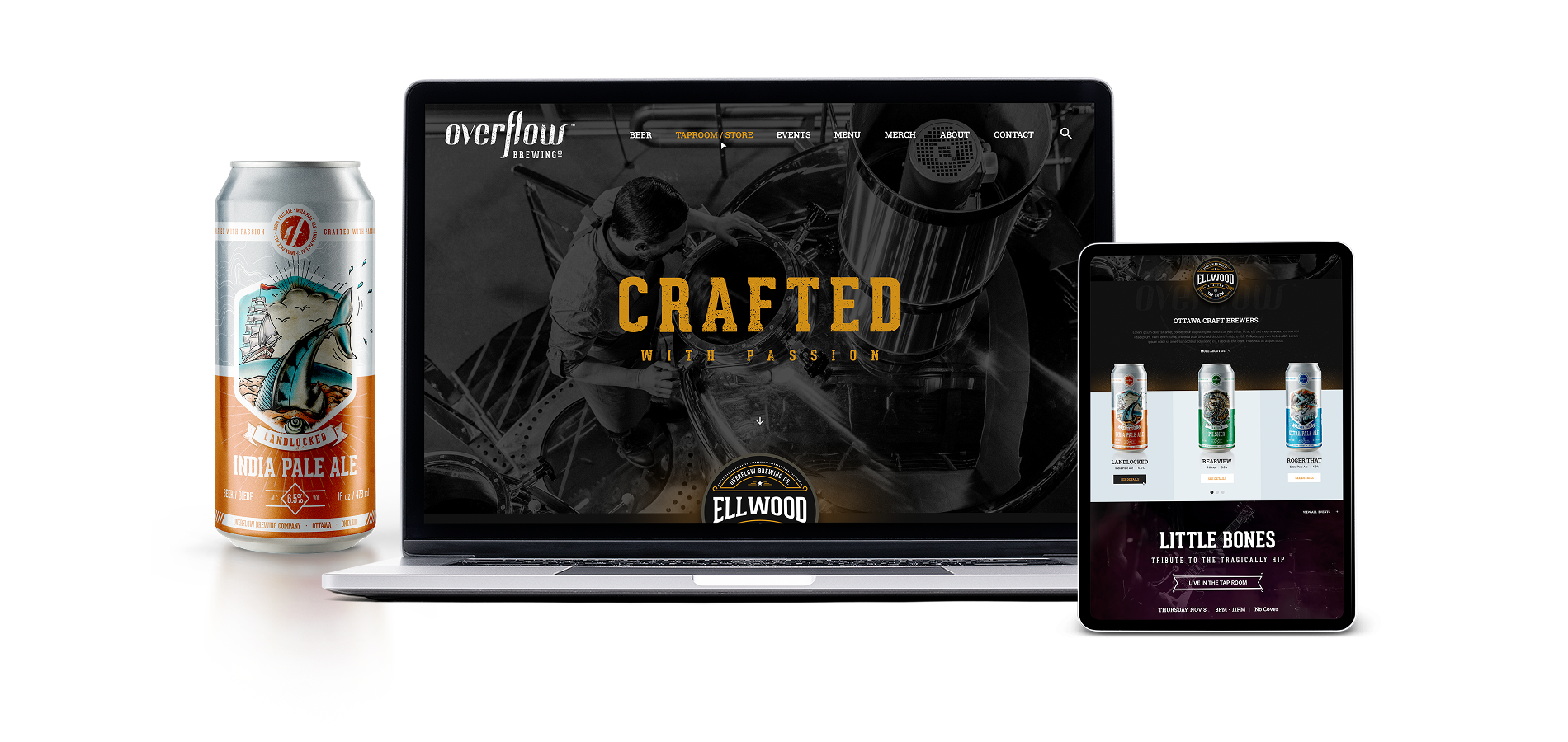 Responsive Canadian Blood Services website mockups on multiple devices